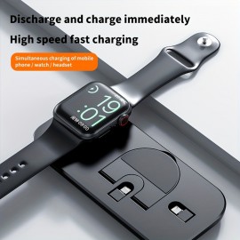 3 In 1 Wireless Charger Stand For IPhone 14 13 12 11 X XR 8 For IWatch Fast Charging Dock Station For Airpods Pro For IWatch 8 7