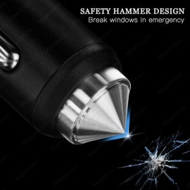 Dual-USB Car Charger Bling USB Fast Charging Phone Adapter In Car For IPhone Xiaomi Samsung 5V 2.1A Dual Port Car Charger