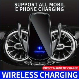Q3 Car Wireless Charger, Magnetic Car Air Vent Mount Holder, Mobile Phone Holder, 15W Qi Wireless Charger, Car Accessories, Office Accessories, Perfect Gift For Christmas Birthday