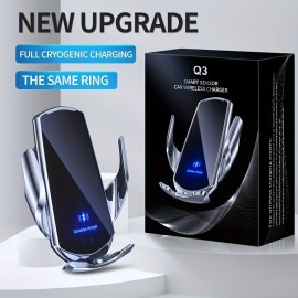 Q3 Car Wireless Charger, Magnetic Car Air Vent Mount Holder, Mobile Phone Holder, 15W Qi Wireless Charger, Car Accessories, Office Accessories, Perfect Gift For Christmas Birthday