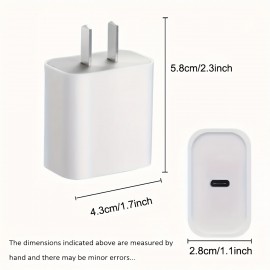 Suitable For Iphone Fast Charger 20w+1pc Type-C 39.37inch Set Suitable For Apple Charging Cable Mobile Power Adapter Compatible With Iphone 14 13 12 11 Pro Max XR XS X, IPad
