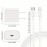 3 Sets PD 25W Fast Charging Head + 39.37inch For iPhone Data Cable For IPhone/iPad