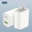 2pcs White Fast Charger For IPhone 20w Power Adapter Wall USB Type C Port Fast Plug Fast Charging With Data Cable Suitable For IPhone Tablet Mobile Phone And Other PD20W Fast Charging Head