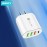 36W Fast Charging Adaptor With 3USB + PD20w Interfaces Fast Charging Adaptor Gift For Birthday/Easter/President's Day