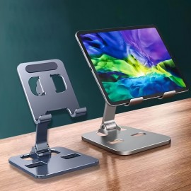Universal All Aluminum Alloy Portable Tablet Holder For IPad Holder Tablet Stand Mount Adjustable Flexible Mobile Phone Stand
