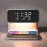 Wireless Charging LCD Alarm Clock Wireless Phone Charger Creative 3 In 1 Bedside Lamp Night Light Atmosphere Light