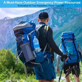 20000MAH Portable Solar Power Bank: 2 USB Charging Ports, Strong LED Light & Outdoor Emergency Use - Perfect Gift For Birthdays, Valentines, Easter & More!