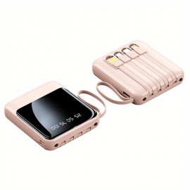 10000mAh Portable Power Bank Battery Charger With Wall Plug LED Display External Battery Pack With 3 Output Lines
