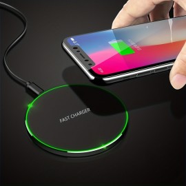 QI 15w Max Fast Wireless Charging Pad Fast Wireless Charger Pad Compatible With IPhone 14/13/12, Qi Wireless Charger For Samsung Galaxy S23 S22 Note 20/30 Ultra Android Phone (only For Phone Which Has Qi-Certified Charging Station)