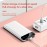 10000mah Portable Power Bank - 5V 2.1A Mini Battery Charger - Fast Charging for External Batteries (2xUSB, Type C & Micro)