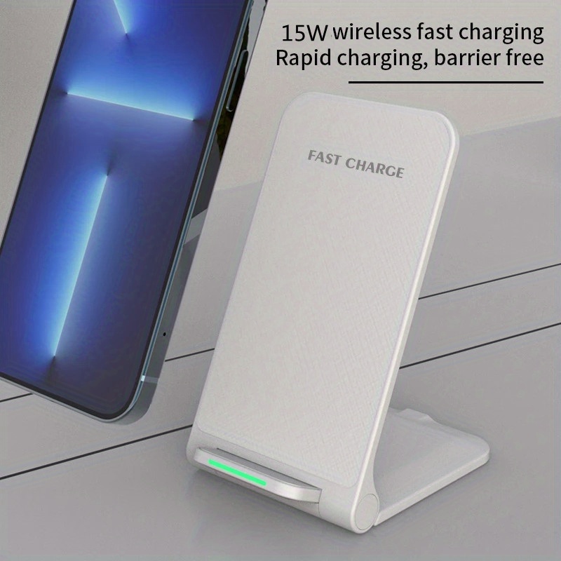 15w wireless charger stand pad for iphone 14 13 12 11 pro x 8 samsung xiaomi phone chargers induction fast charging dock station details 0