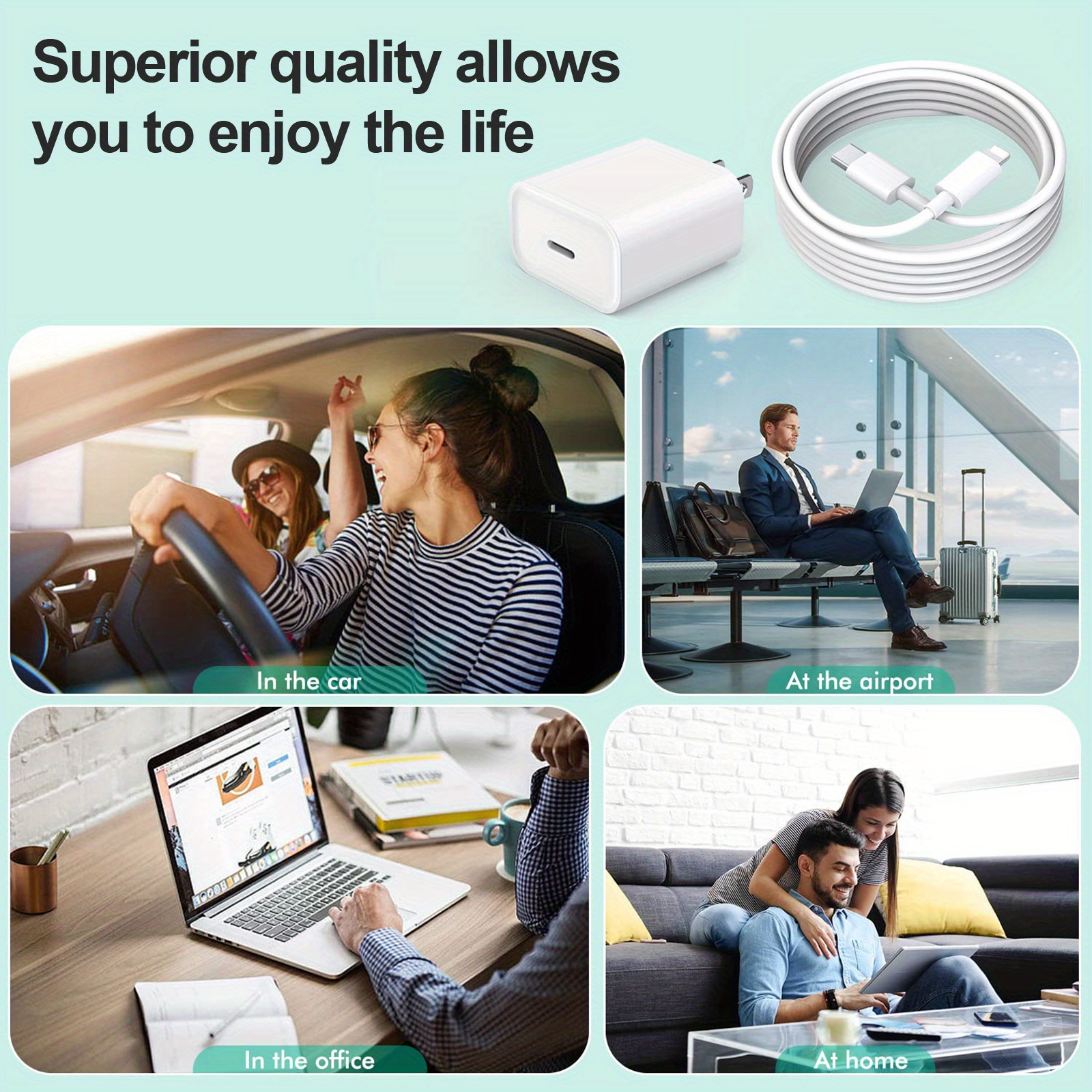 30w usb c charger wall block power adapter compatible with iphone 14 13 12 x 8 mini details 8