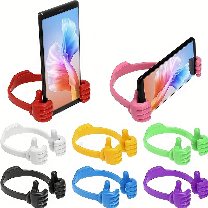 home office travel-10pcs thumbs up adjustable tpu flexible mobile cell phone tablet display stand holder cradle for mini switch desk desktop kitchen home office travel details 0